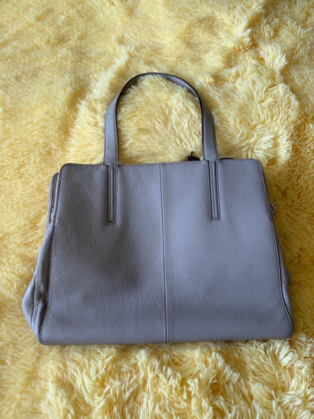 kate spade Pebbled Leather Tote in Taupe